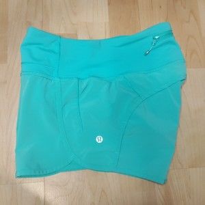 Lululemon Speed Up Women's Short Size 4 Green
